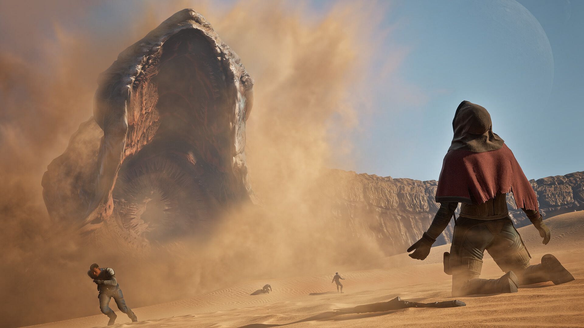 The sand has more than just secrets buried beneath it (Image via Funcom)